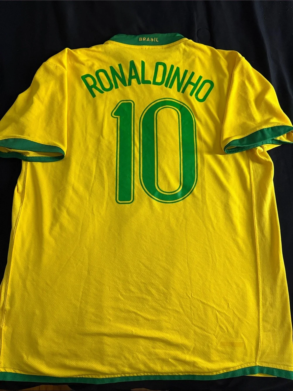 VINTAGE Brazil 🇧🇷 #10 Ronaldinho 2006 FIFA World Cup Nike Home Jersey